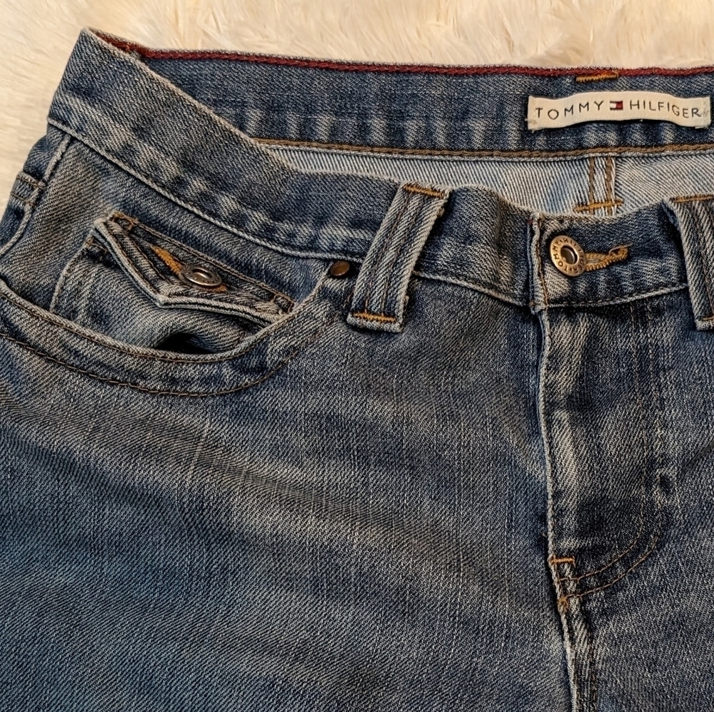 Tommy Hilfiger Cropped Midrise Jeans Misses SZ 8 - Picture 4 of 11